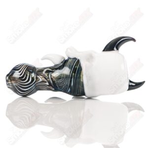 Shop Black/White Worked Skull Hitter Ghost Glass in australian