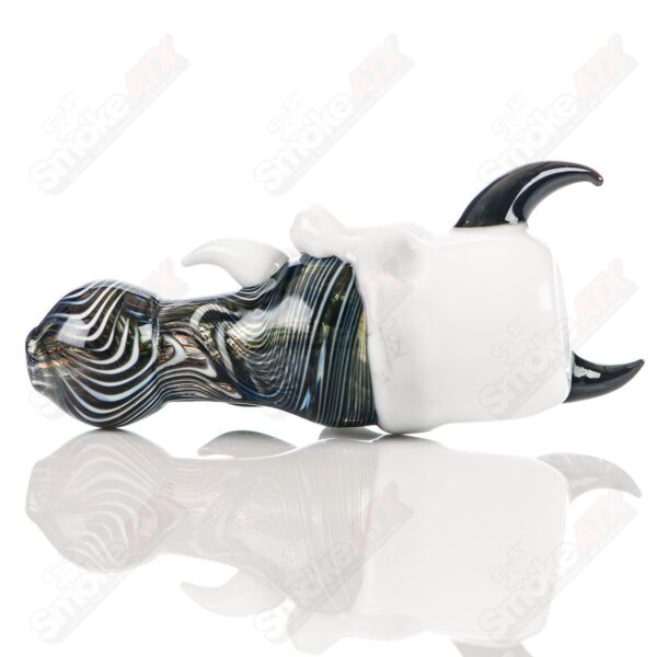 Shop Black/White Worked Skull Hitter Ghost Glass in australian