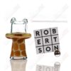 Shop Transparent Blue Giraffe Spinner Cap w Pearl Robertson Glass in australian