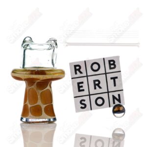 Shop Transparent Blue Giraffe Spinner Cap w Pearl Robertson Glass in australian