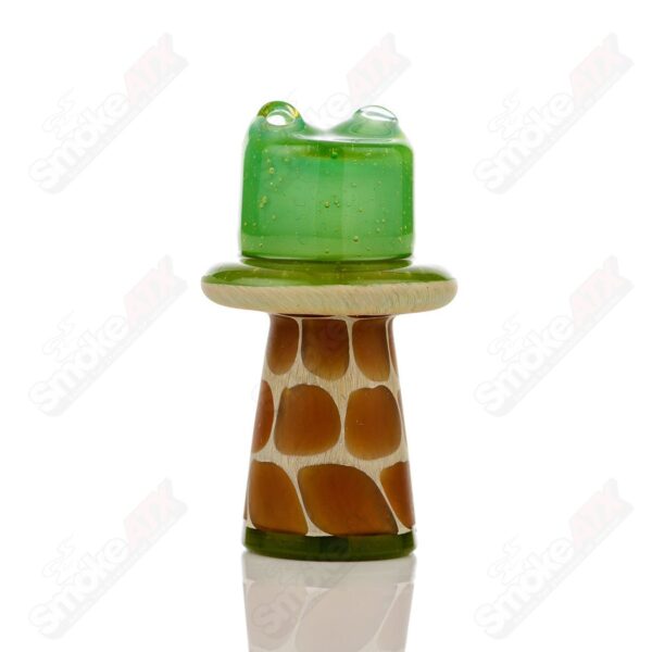 Shop Green Giraffe Spinner Cap w Pearl Robertson Glass in australian