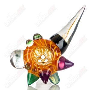 Shop #2 19mm Full Color Worked Horn Milli Bowl JMass in australian