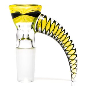 Shop Pho_Sco - Single Hole Linework Horn Slide - 14mm - Lemon Drop, Steelwool & Black #7 in australian