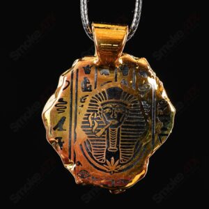 Shop Golden Treasure Pendant (King Tut) Green T Glass in australian