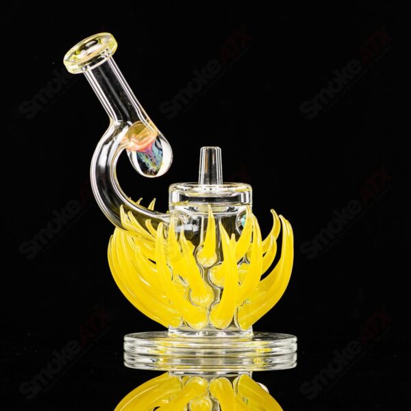 Shop Horned Rig (4.0 Lemondrop ) E.Ross x Freeek Glass in australian