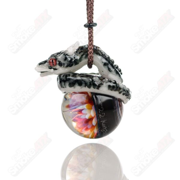Shop Dragon Flower Pendant Kengtaro Glass in australian