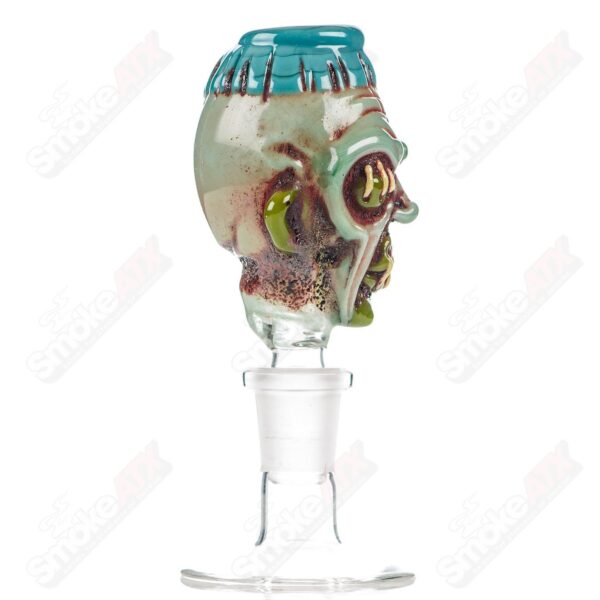 Shop 14mm Shrunken Head Bowl Slide Ghost Glass in australian