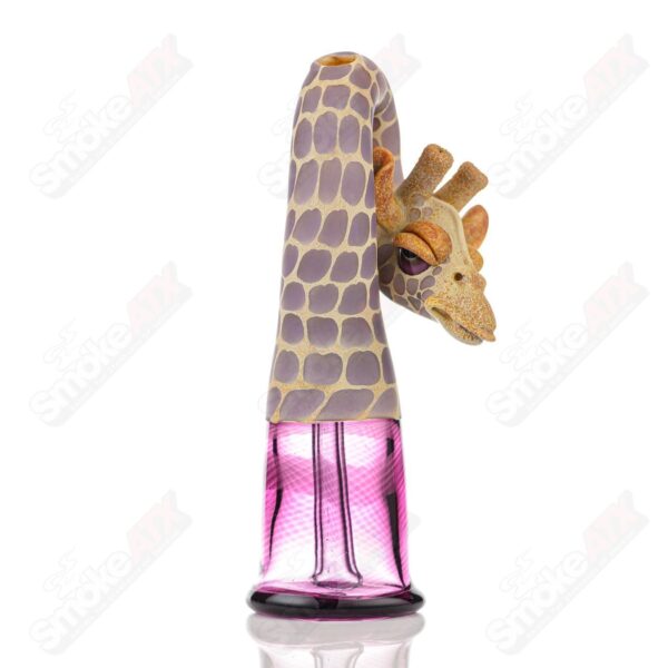 Shop Giraffe Bent Kneck Bottle Rig Robertson Glass Purple Rain & Royal Jelly in australian