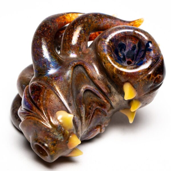 Shop Salt Glass - Creature Dry Pipe - Striking Rust in australian