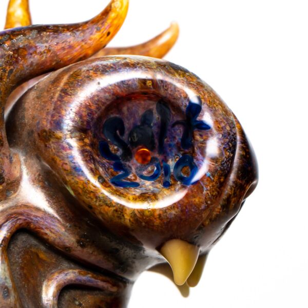 Shop Salt Glass - Creature Dry Pipe - Striking Rust in australian