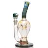 Shop Ben Wilson - Triple Donut Bubbler - Fume w/ Striking Blue & White in australian