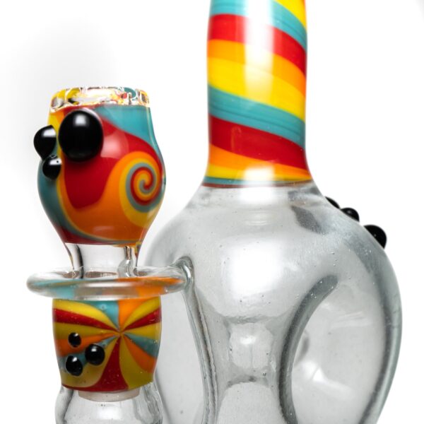 Shop Ben Wilson - Triple Donut Inline - Smokey Green Satin & Multi-Color Linework in australian