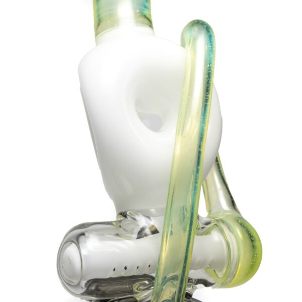 Shop Ben Wilson - Triple Donut Inline Puffco Peak Top - White & Slyme in australian