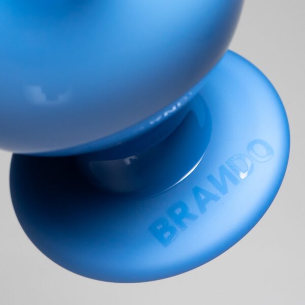 Shop Brando - 10mm Half Blasted Ball Rig - Milky Blue w/ Cobalt - Fume Cluster Millie in australian