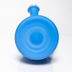Shop Brando - 10mm Half Blasted Ball Rig - Milky Blue w/ Cobalt - Blue Leaf Millie in australian