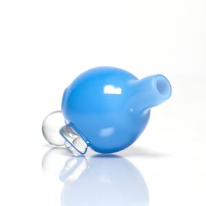 Shop Brando - 10mm Half Blasted Ball Rig - Milky Blue w/ Cobalt - Blue Leaf Millie in australian