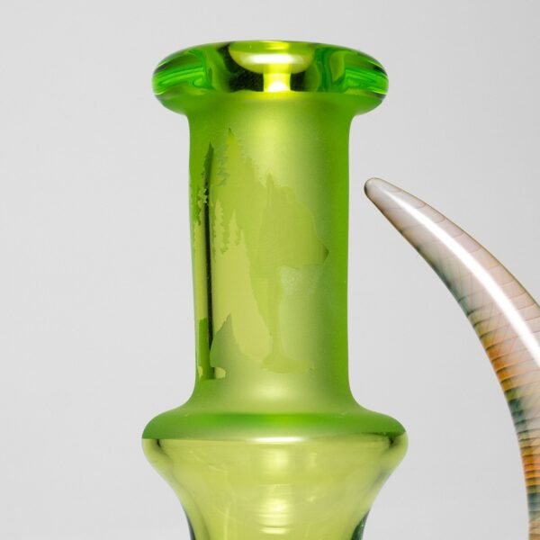 Shop Brando - 10mm Half Blasted Ball Rig - Lime Juice w/ Cobalt - Thumby Millie in australian