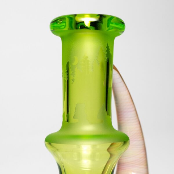 Shop Brando - 10mm Half Blasted Ball Rig - Lime Juice w/ Cobalt - Thumby Millie in australian