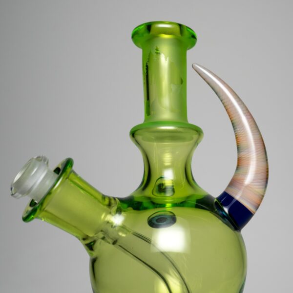 Shop Brando - 10mm Half Blasted Ball Rig - Lime Juice w/ Cobalt - Thumby Millie in australian