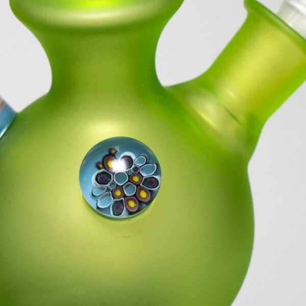 Shop Brando - 10mm Full Blasted Ball Rig - Lime Juice w/ Milky Blue - Cane Cluster Millie in australian