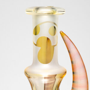 Shop Brando - 10mm Fumed & Half Blasted Ball Rig - Milky Blue - Honeycomb Millie #2 in australian