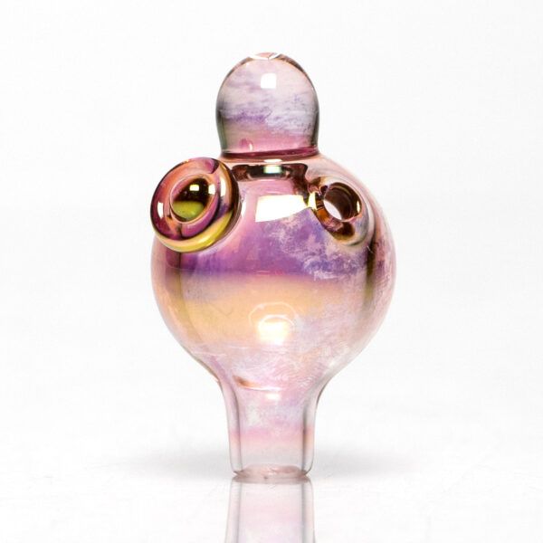 Shop Brando - 10mm Fumed & Half Blasted Ball Rig - Milky Blue - Honeycomb Millie #2 in australian
