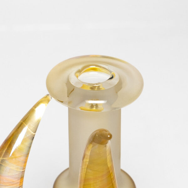 Shop Brando - 10mm Fumed & Half Blasted Ball Rig - Milky Blue - Honeycomb Millie #1 in australian