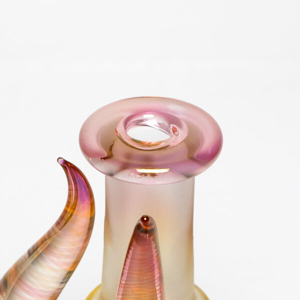 Shop Brando - 10mm Fumed & Half Blasted Ball Rig - Cobalt - Honeycomb Millie #1 in australian