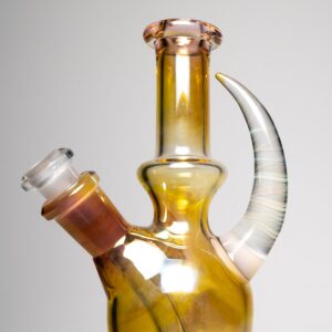 Shop Brando - 10mm Fumed Mini Tube - White - Orange & Rainbow Wag Millie in australian