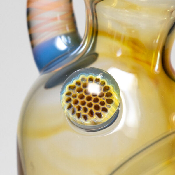 Shop Brando - 10mm Fumed Mini Tube - Milky Blue - Honeycomb Millie in australian
