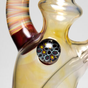 Shop Brando - 10mm Fumed Mini Tube - Dragons Blood - Cane Cluster Millie #2 in australian