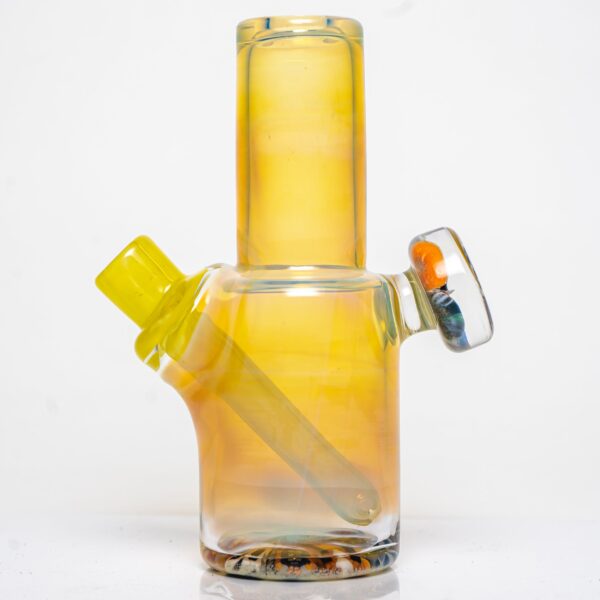 Shop Crunklestein - Tiny Tube - Silver Fumed w/ Lemon Drop in australian