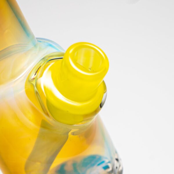 Shop Crunklestein - Tiny Tube - Silver Fumed w/ Lemon Drop in australian