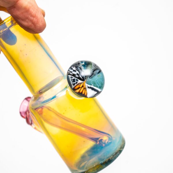 Shop Crunklestein - Tiny Tube - Silver Fumed w/ Karmaline in australian