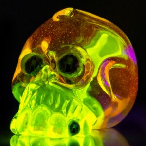 Shop Carsten Carlile x Bluegrass Glass - Skull Shredder - UV Illuminati & Lucy in australian