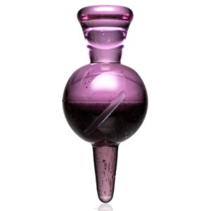 Shop Cripple Hill Glass - Spinner Cap - 25mm - Pink Lollipop & Amethyst in australian