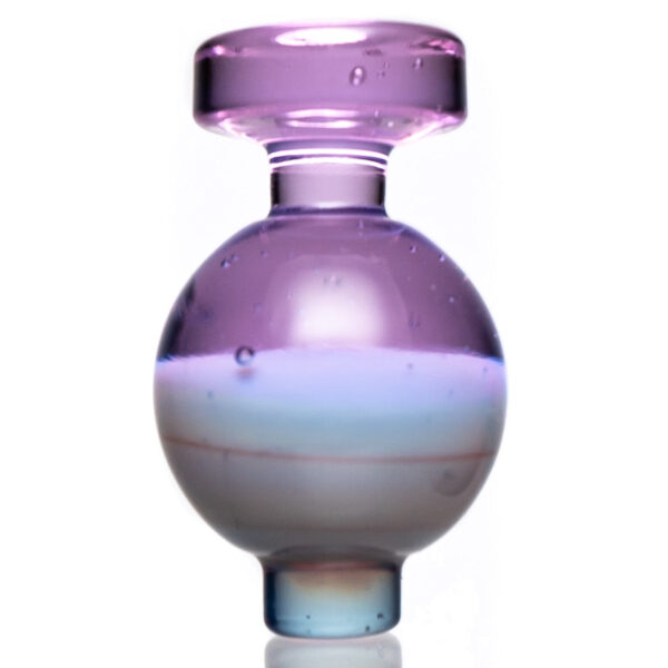Shop Cripple Hill Glass - Round Slurper Cap - 20mm - Pink Lollipop & Pastel Blue in australian