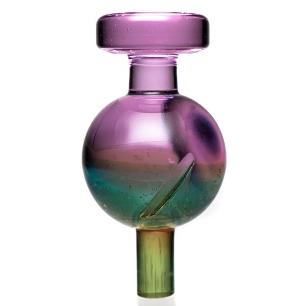 Shop Cripple Hill Glass - Spinner Cap - 25mm - Pink Lollipop & CFL Green in australian