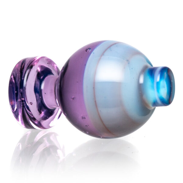 Shop Cripple Hill Glass - Round Slurper Cap - 20mm - Pink Lollipop & Pastel Blue in australian