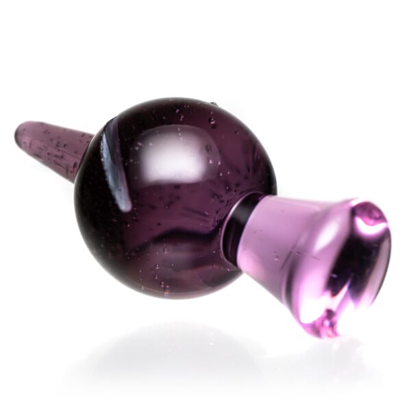 Shop Cripple Hill Glass - Spinner Cap - 25mm - Pink Lollipop & Amethyst in australian