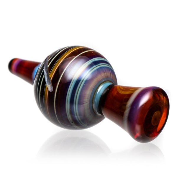Shop Cripple Hill Glass - Spinner Cap - 25mm - Amber Purple #2 in australian