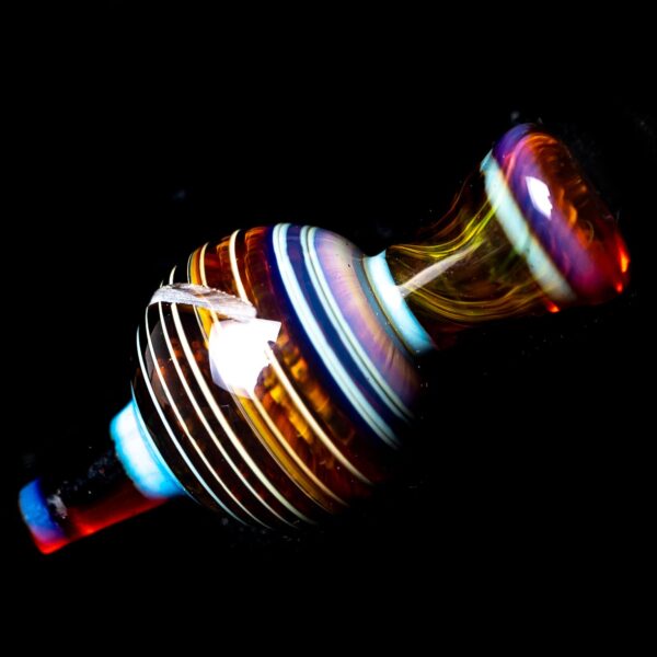 Shop Cripple Hill Glass - Spinner Cap - 25mm - Amber Purple #2 in australian