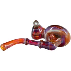 Shop Black and White Reversal Disc Sherlock Pipe by Chris Lezak in australian
