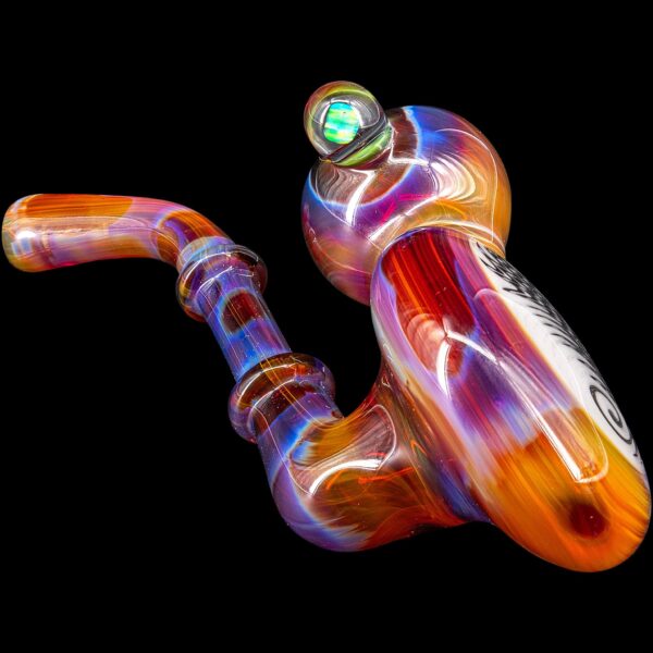 Shop Black and White Reversal Disc Sherlock Pipe by Chris Lezak in australian