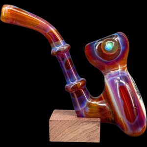 Shop Black and White Reversal Disc Sherlock Pipe by Chris Lezak in australian
