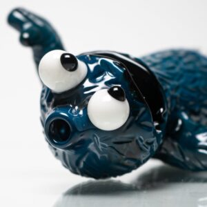 Shop Daniels Glass Art - Sculpted Puffco Peak Top - Cookie Monster in australian