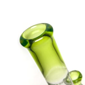 Shop Davin Titland - Mini Straight Tube - 3 Seal w/ Dimples - Trans. Green & Titan Accents in australian