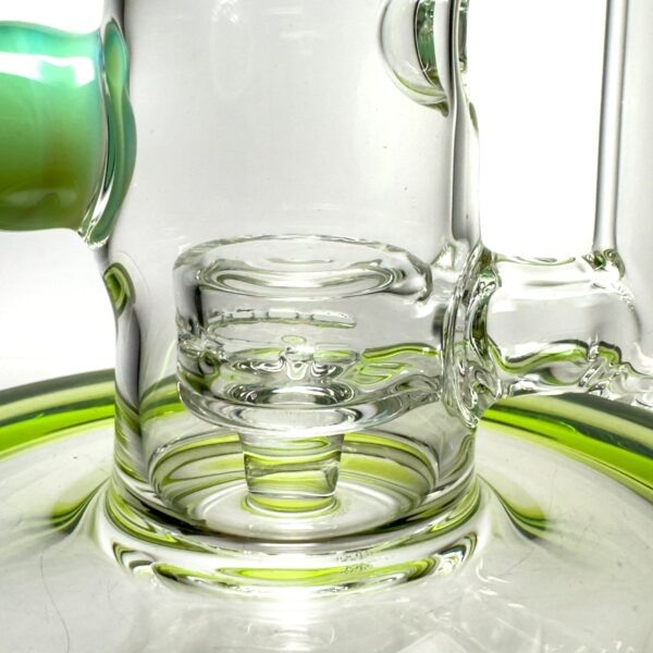 Shop Davin Titland - Mini Straight Tube - 3 Seal w/ Dimples - Trans. Green & Titan Accents in australian
