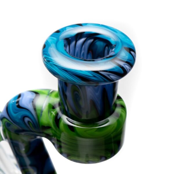 Shop Erik Anders - Recycler - 14mm - Purple, Green & Blue Linework in australian