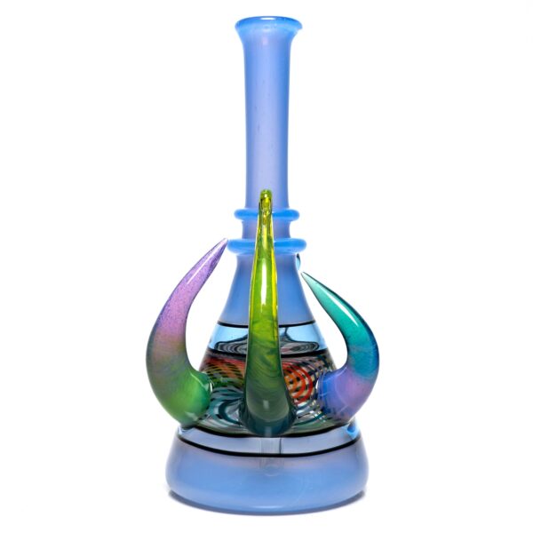 Shop Foggy Mountain - Full Color Worked 3 Horn Tube - Blue Cheese/White in australian